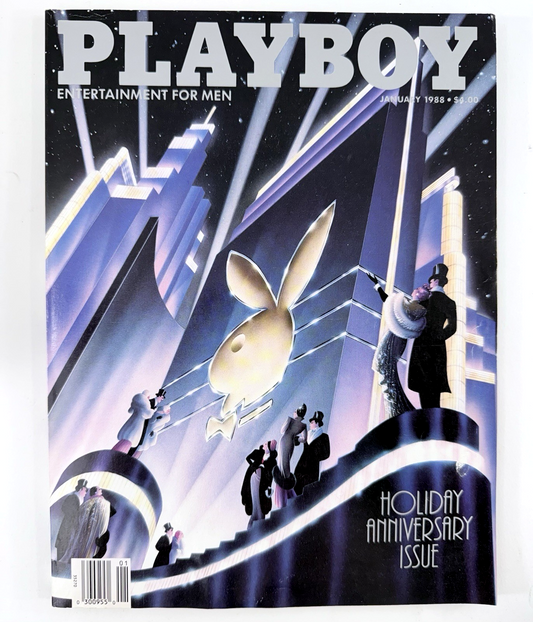 Playboy 1988 Vintage Issues Jan, Mar, Apr, May, Jun, Aug (6) - with Centerfolds