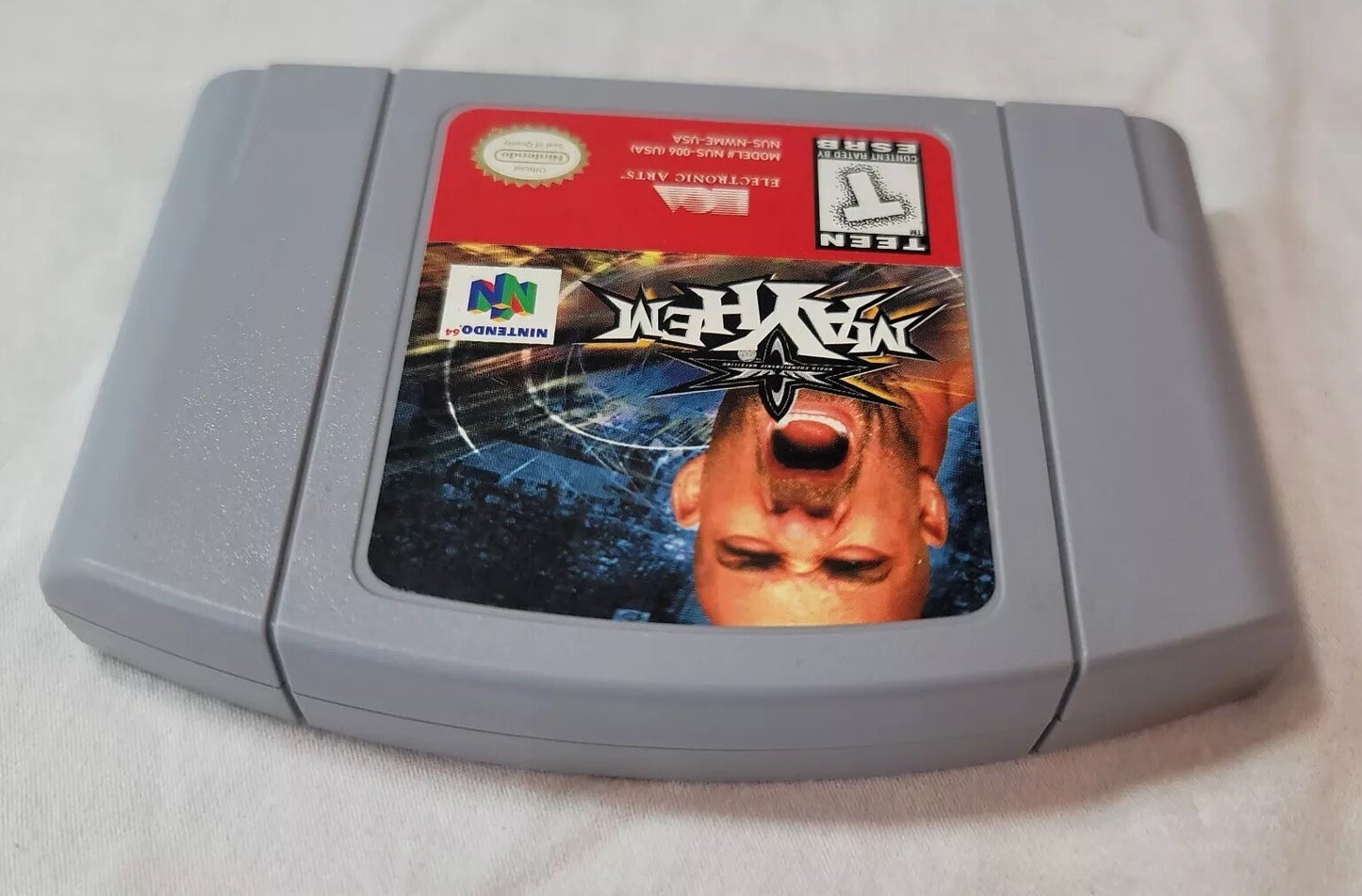WCW Mayhem (Nintendo 64, 1999) Game Cartridge - Tested and Working