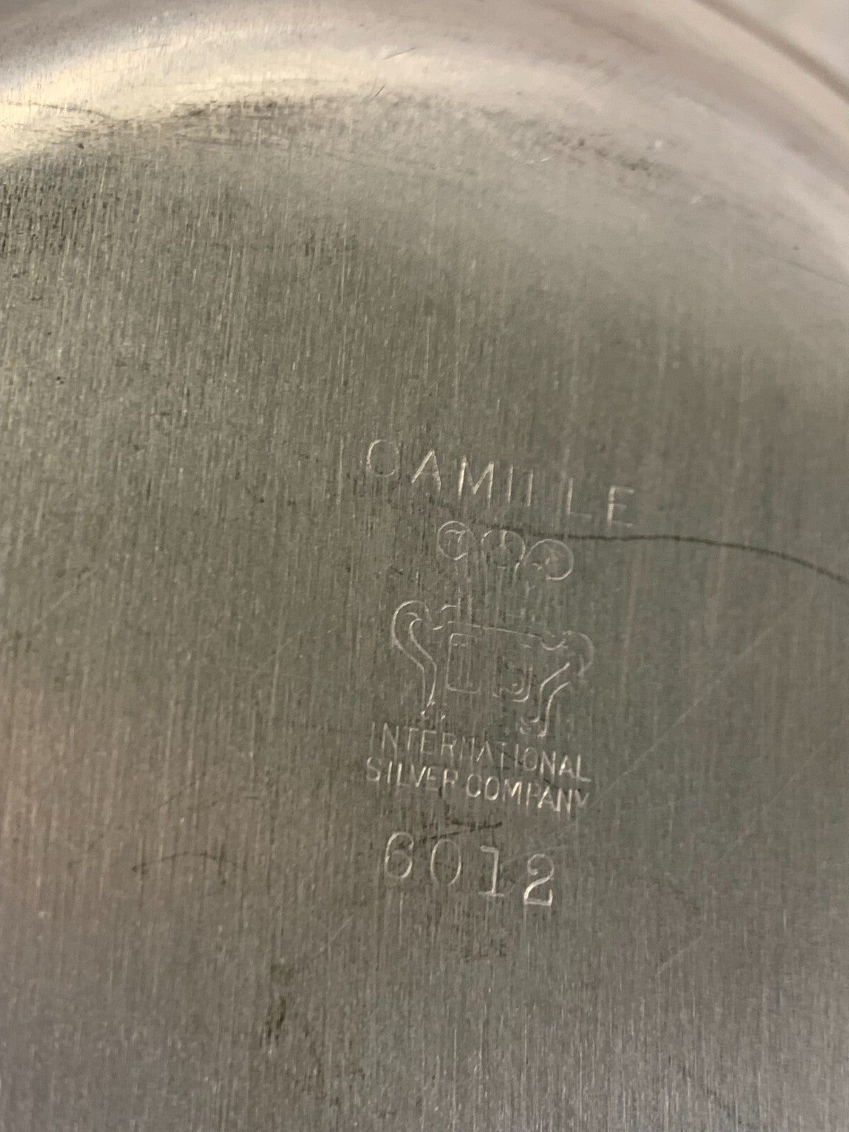 International Silver Company Camille 6012 Oval Divided Serving Dish