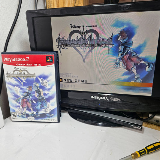 Kingdom Hearts Re: Chain of Memories (Sony PlayStation 2, 2008) Case Game Manual