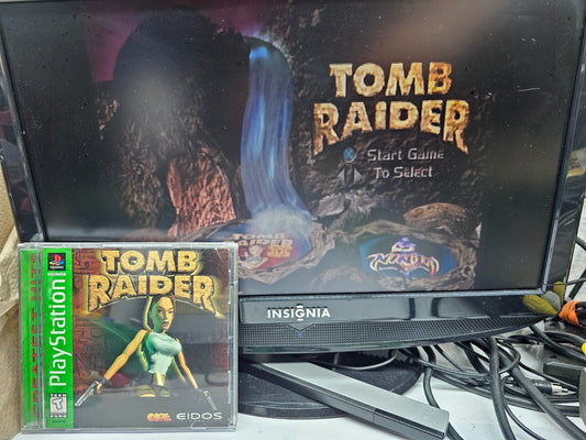 Tomb Raider (Sony PlayStation, 1996) - Game Case Manual Registration - Tested