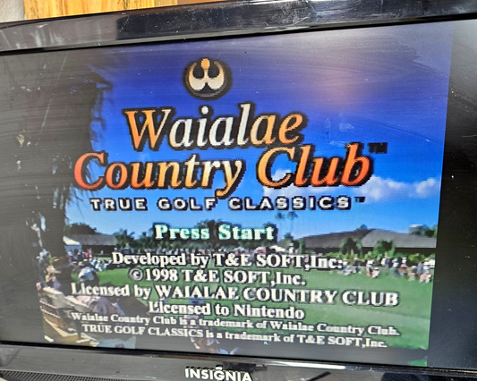 True Golf Classics: Waialae Country Club (Nintendo 64, 1998) Game Cartridge