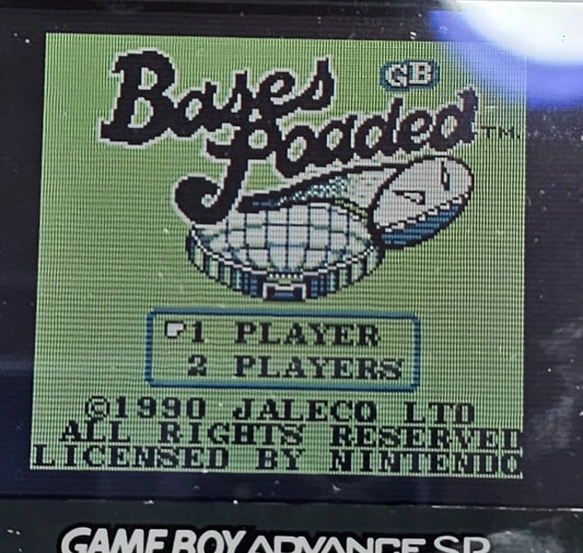 Bases Loaded (GameBoy, 1990) Game Box Manual Inserts Poster Registration -Tested
