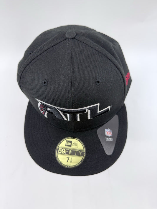 Men's Atlanta Falcons New Era 59Fifty 7 7/8 Black Fitted Hat - New