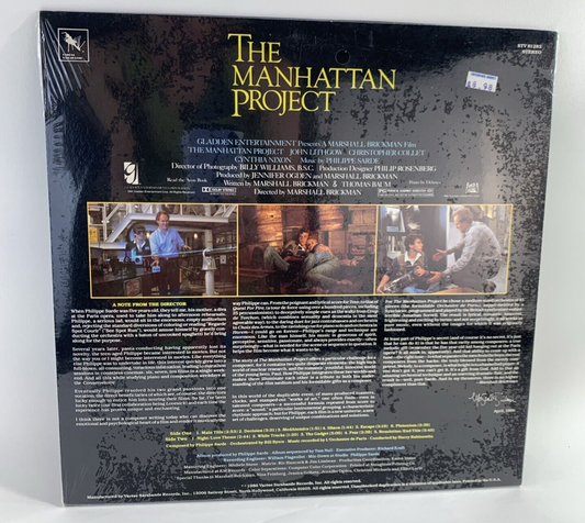 The Manhattan Project OST (Vinyl Record, 1986) STV 81282 - New, Factory Sealed