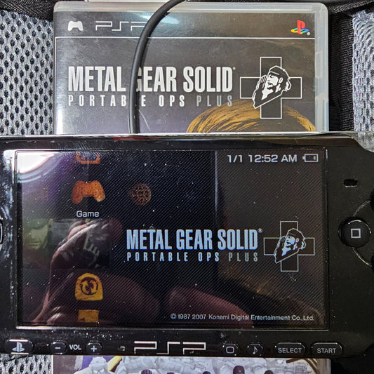 Metal Gear Solid: Portable Ops Plus (Sony PSP, 2007) Game Case Manual - Tested