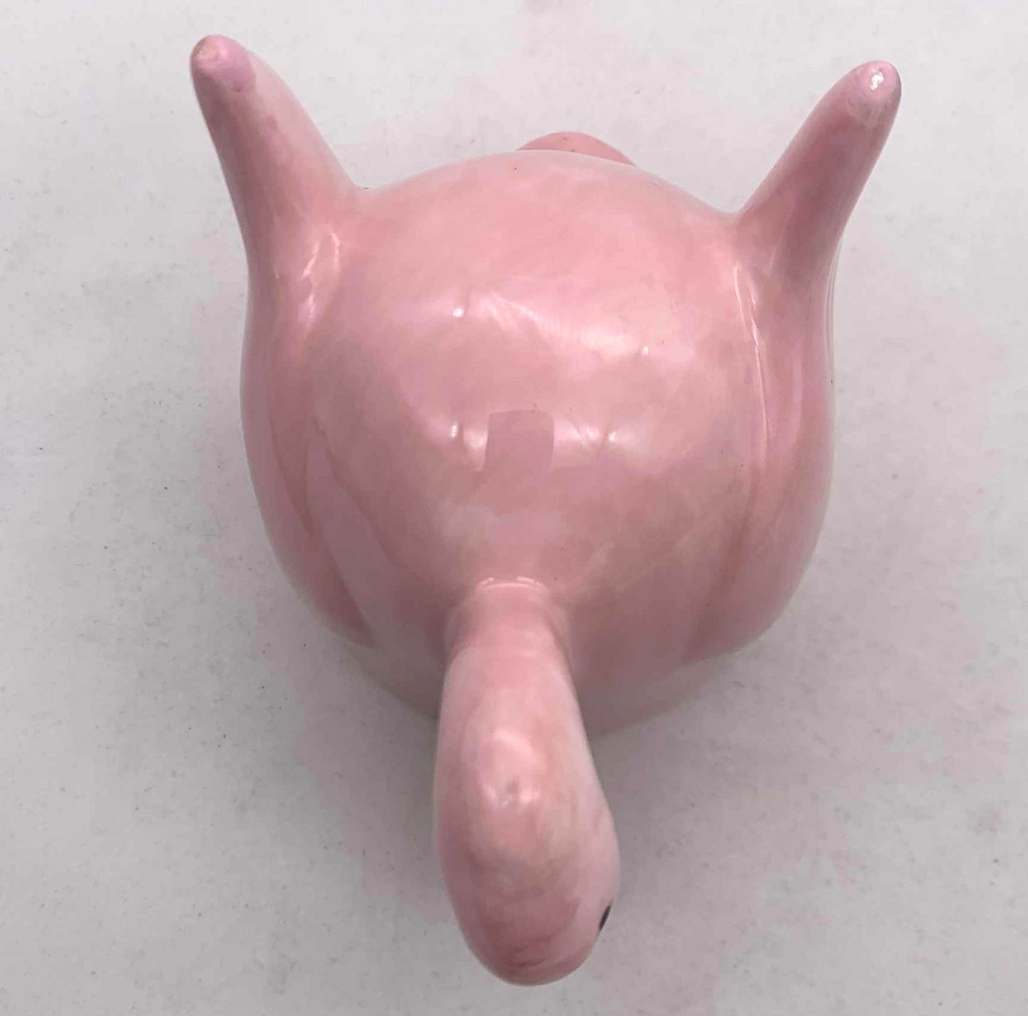 Handmade Pink Flamingo Ceramic Coffee Mug - Retro Mid-Century Style - Unmarked