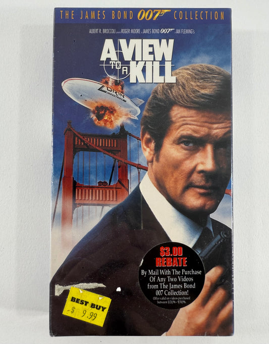 Octopussy (VHS Bundle) A View To A Kill, Live And Let Die - Roger Moore 007 Films
