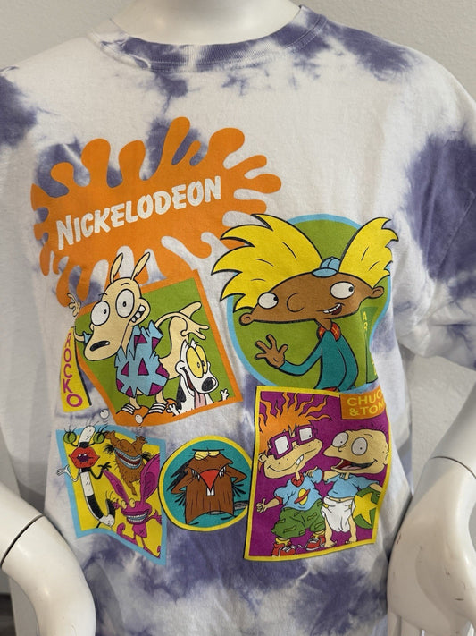Nickelodeon 90’s Character Tie Dye Large T-shirt - Rocko, Rugrats, Real Monsters