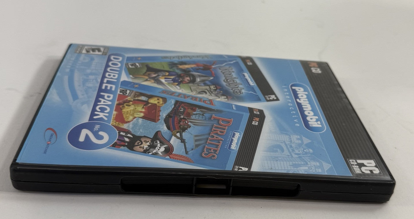 Playmobil Double Pack No. 2 Knights and Pirates (PC, 2010) Discs, Case, Insert