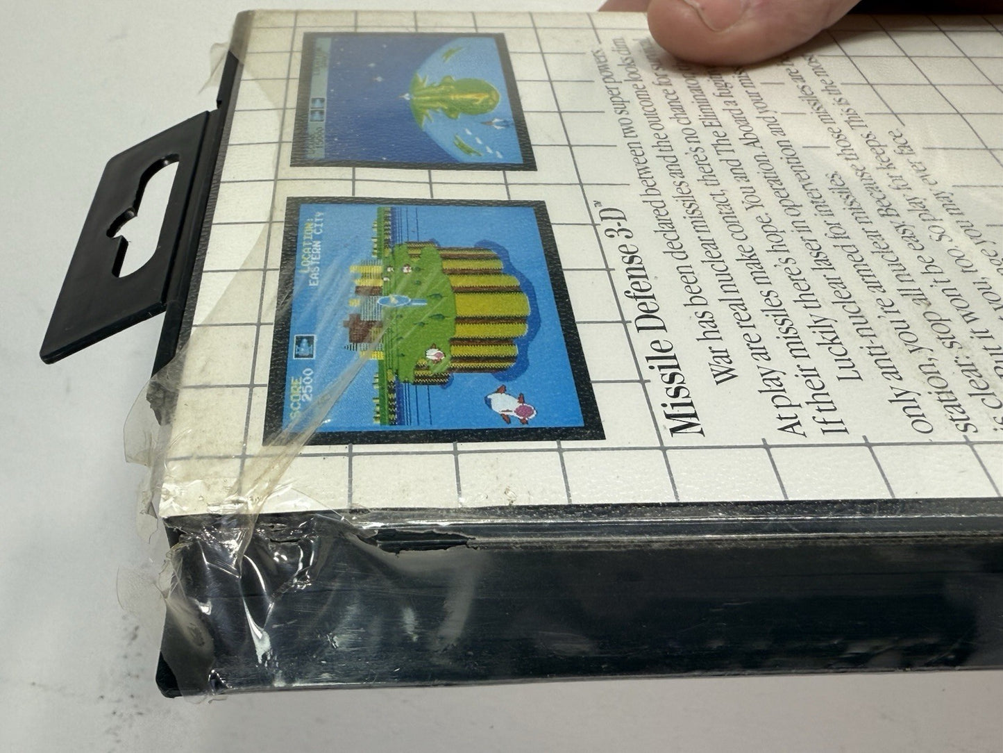 Missile Defense 3-D (Sega Master System, 1987) Factory Sealed - Damaged Case