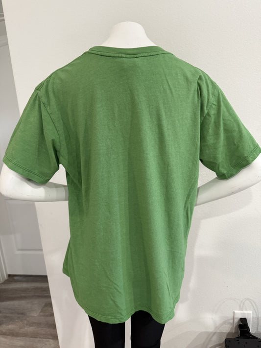 Junk Food Adult L Say Hello To My Little Friend Green St. Patrick's Day T-Shirt