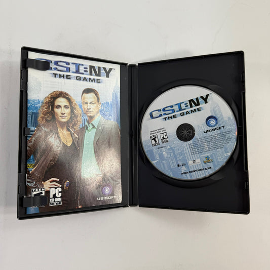 CSI: NY - The Game (Windows PC, 2008) Game, Case, and Manual