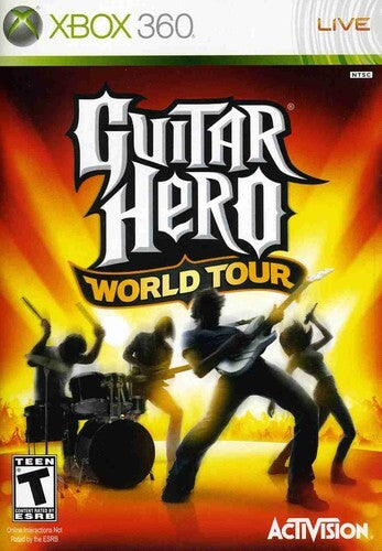 Guitar Hero World Tour (Xbox 360, 2004) Game, Manual, Case Art - Tested - Read
