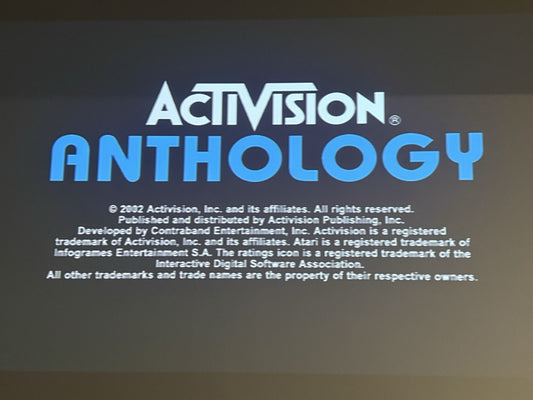 Activision Anthology (PlayStation 2, 2002) Game Case Manual Registration -Tested