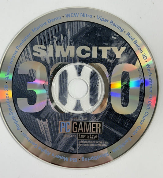 PC Gamer April 1999 Demo Disc 4.10 with Sleeve - SimCity 3000 cover