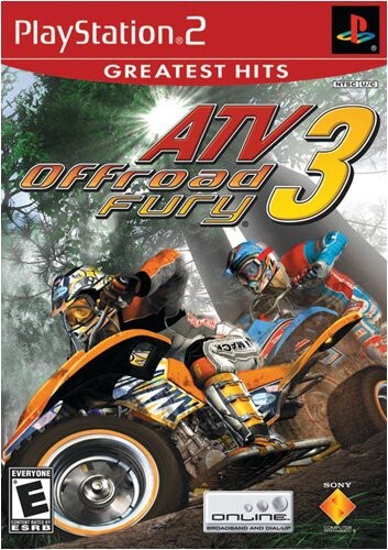 ATV Offroad Fury 3 (PlayStation 2, 2004) Game Case Manual Registration - Tested