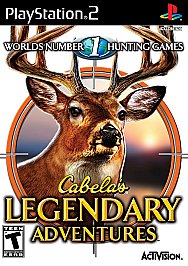 Cabela's Legendary Adventures (PlayStation 2, 2008) Game Case Manual - Tested