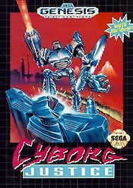 Cyborg Justice (Sega Genesis, 1993) Game and Manual - Tested and Working