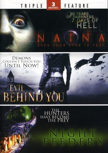 Naina/Evil Behind You/Night Feeders (DVD, 2011, 2-Disc Set) Tested and Working