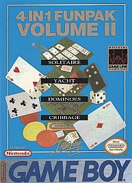 4 in 1 Funpak Volume II (GameBoy, 1993) Game Box Manual Inserts Registration