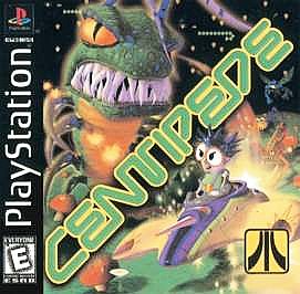 Centipede (Sony PlayStation 1, 1991) Black Label Game Case Manual - Tested