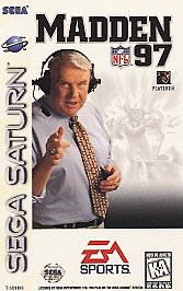 Madden NFL 97 (Sega Saturn, 1996) Game Case Manual Poster Insert - Tested