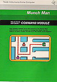 Munch Man (TI-99/4a, 1982) Texas Instruments Solid State Game Cartridge - Tested