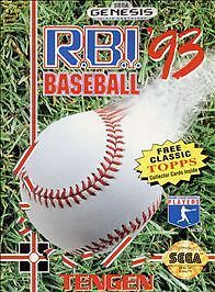 R.B.I. Baseball '93 (Sega Genesis, 1993) Game Case Manual - Tested and Working