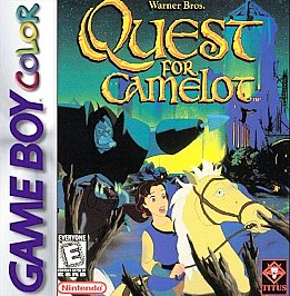 Quest for Camelot (Nintendo Gameboy Color, 1998) Game Cartridge Only