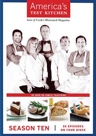 Americas Test Kitchen: Season Ten (DVD, 2010, 4-Disc Set) - Factory Sealed