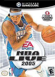 NBA Live 2005 (Nintendo GameCube, 2004) Game Case Manual Insert - Tested