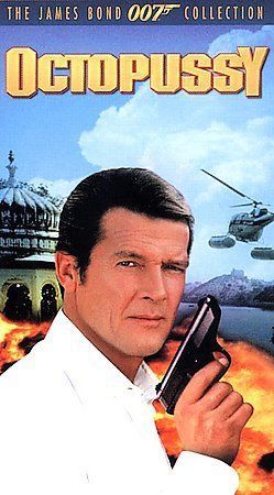 Octopussy (VHS Bundle) A View To A Kill, Live And Let Die -Roger Moore 007 Films