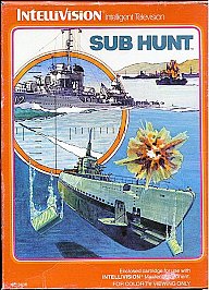 Sub Hunt (Intellivision, 1982) Game Box Manual Overlay - Tested and Working