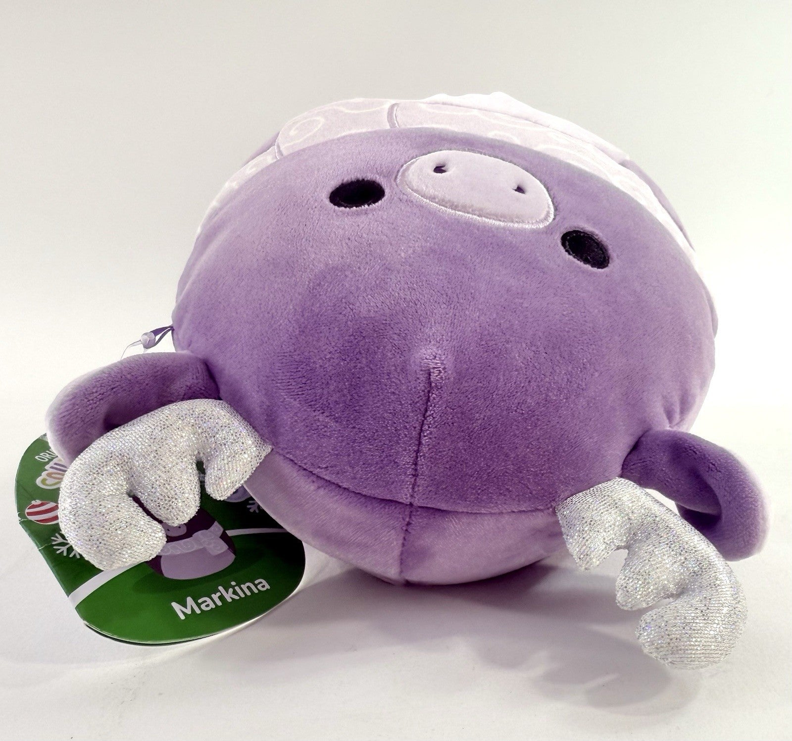 Squishmallows 7.5" Markina Purple Holiday Moose With Tags