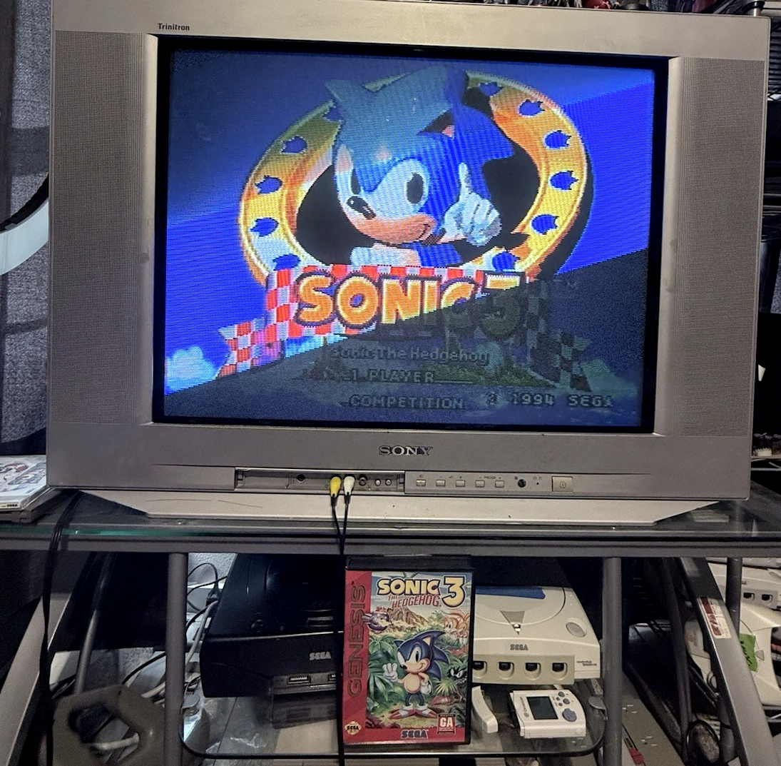 Sonic the Hedgehog 3 (Sega Genesis, 1994) Game and Case - Tested and Working