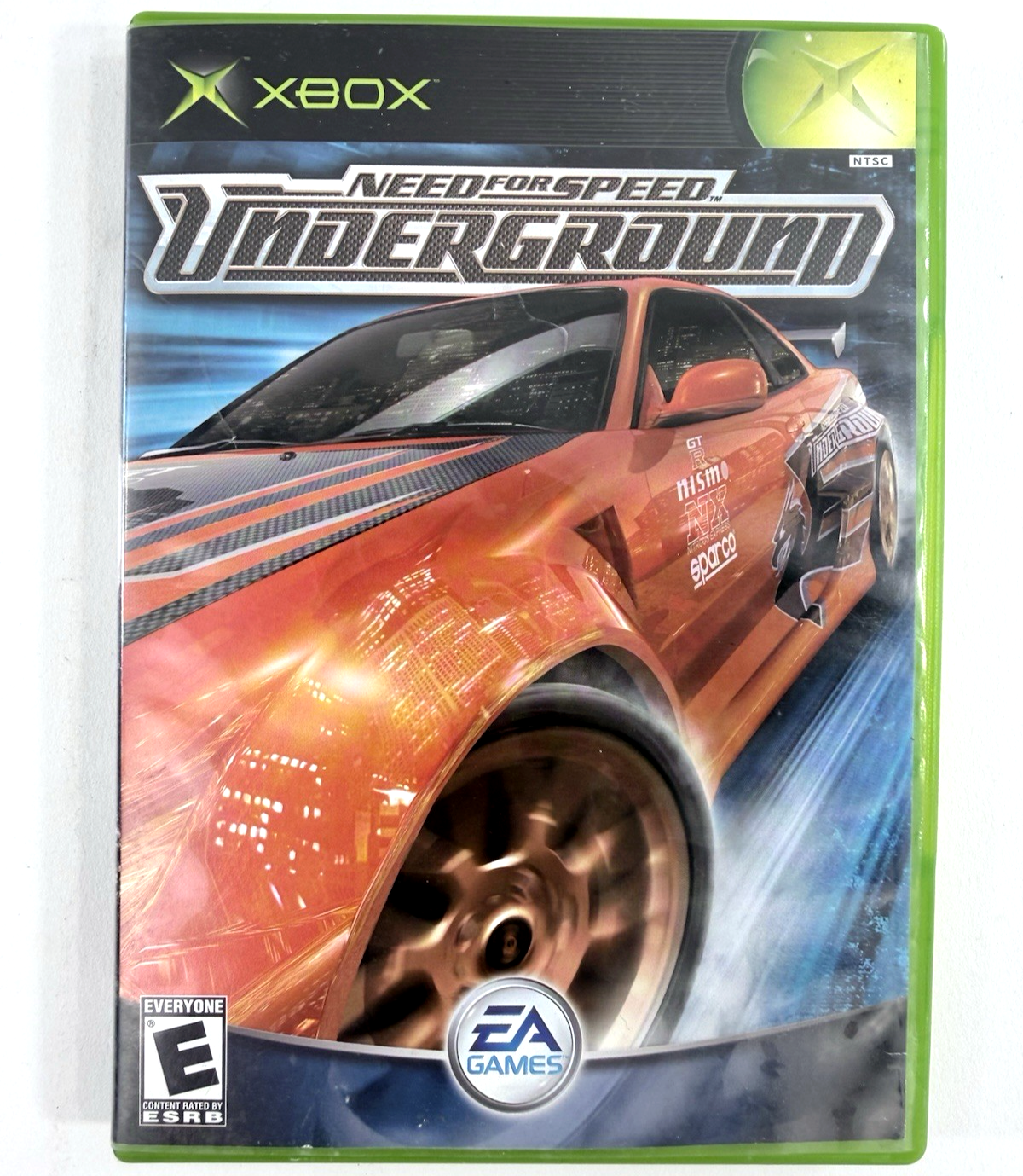 Need for Speed: Underground (Xbox, 2003) Game Case Manual Reg. Card - Tested