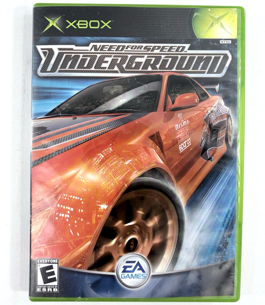Need for Speed: Underground (Xbox, 2003) Game Case Manual Reg. Card - Tested