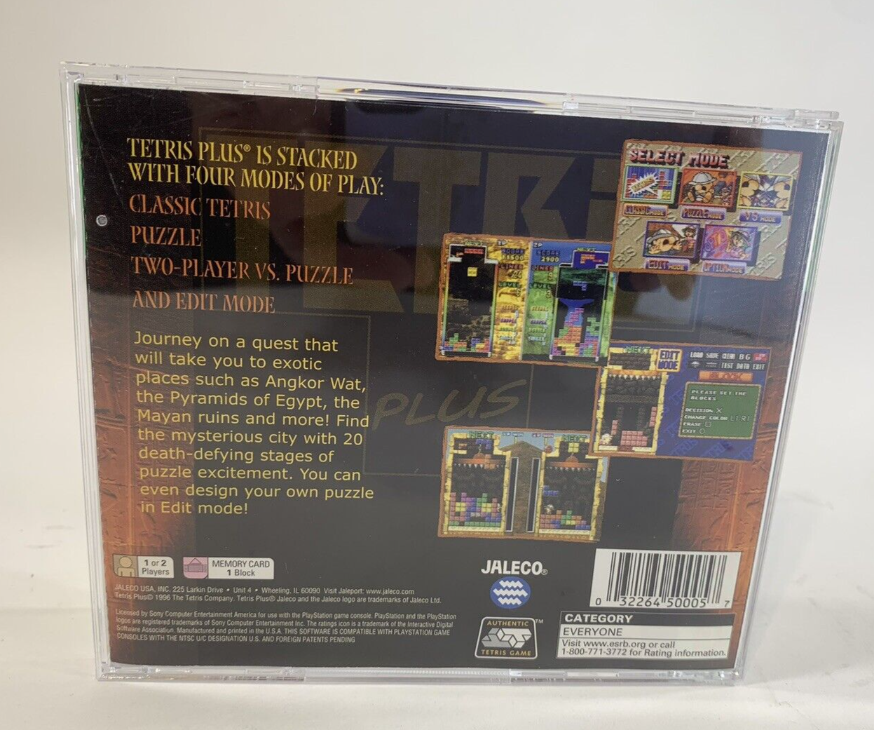 Tetris Plus (Sony PlayStation 1, 1996) Game And Case - Tested