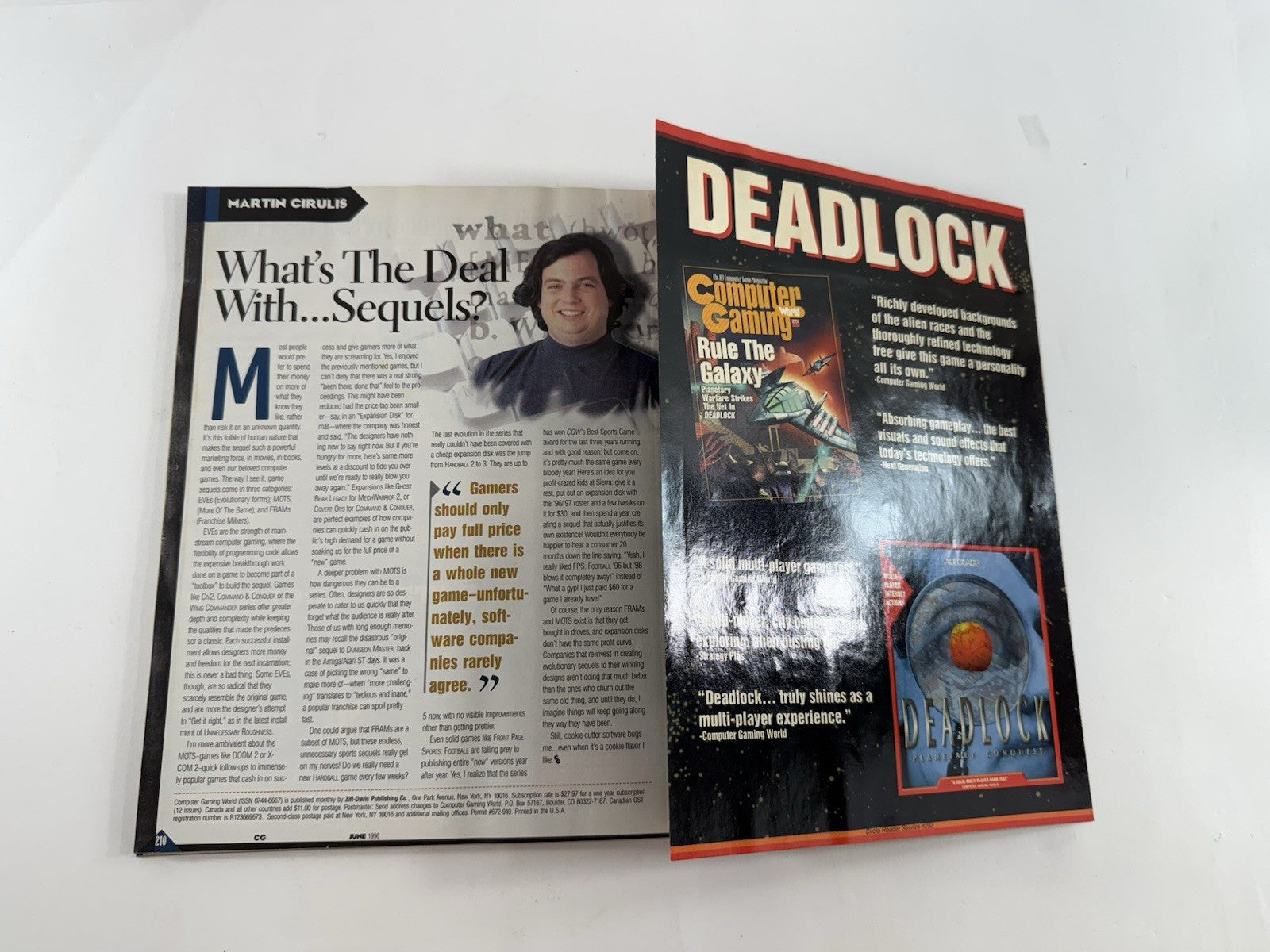 Computer Gaming World Magazine June 1996 #143  3-D Is Here! Dark Earth Cover