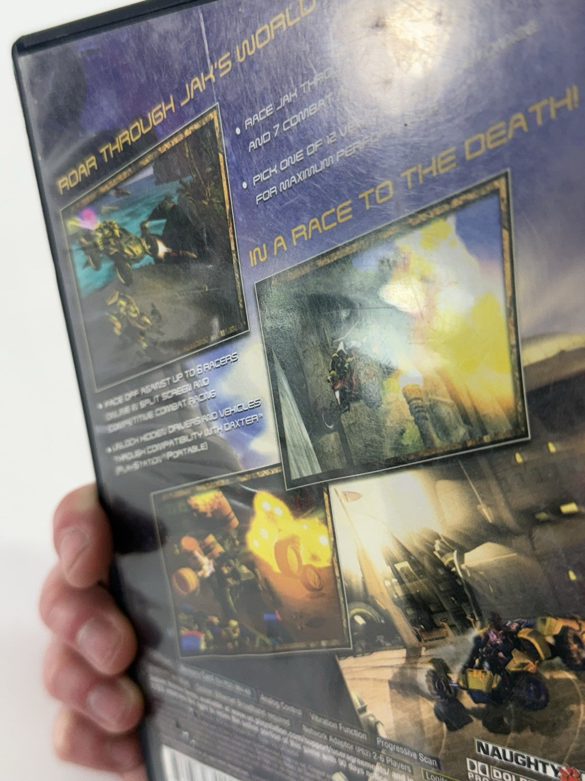 Jak X: Combat Racing (PlayStation 2, 2006) Game and Case - Tested And Working