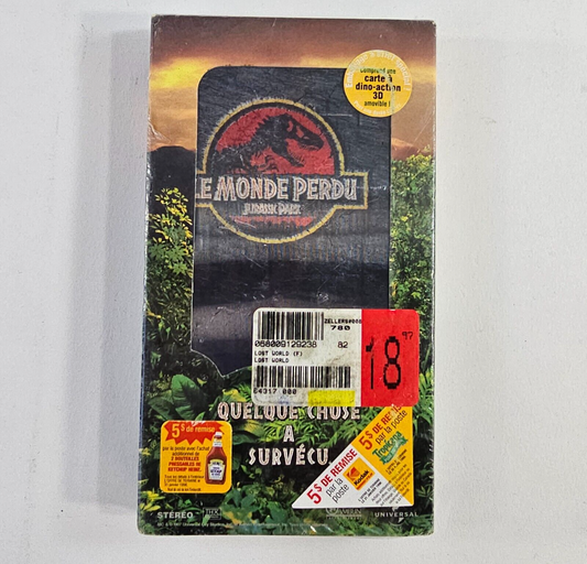 Le Monde Perdu: Jurassic Park (VHS, 1997) Lenticular Cover - New, Sealed