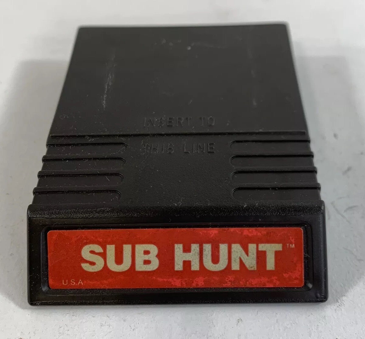 Sub Hunt (Intellivision, 1982) Game Box Manual Overlay - Tested and Working