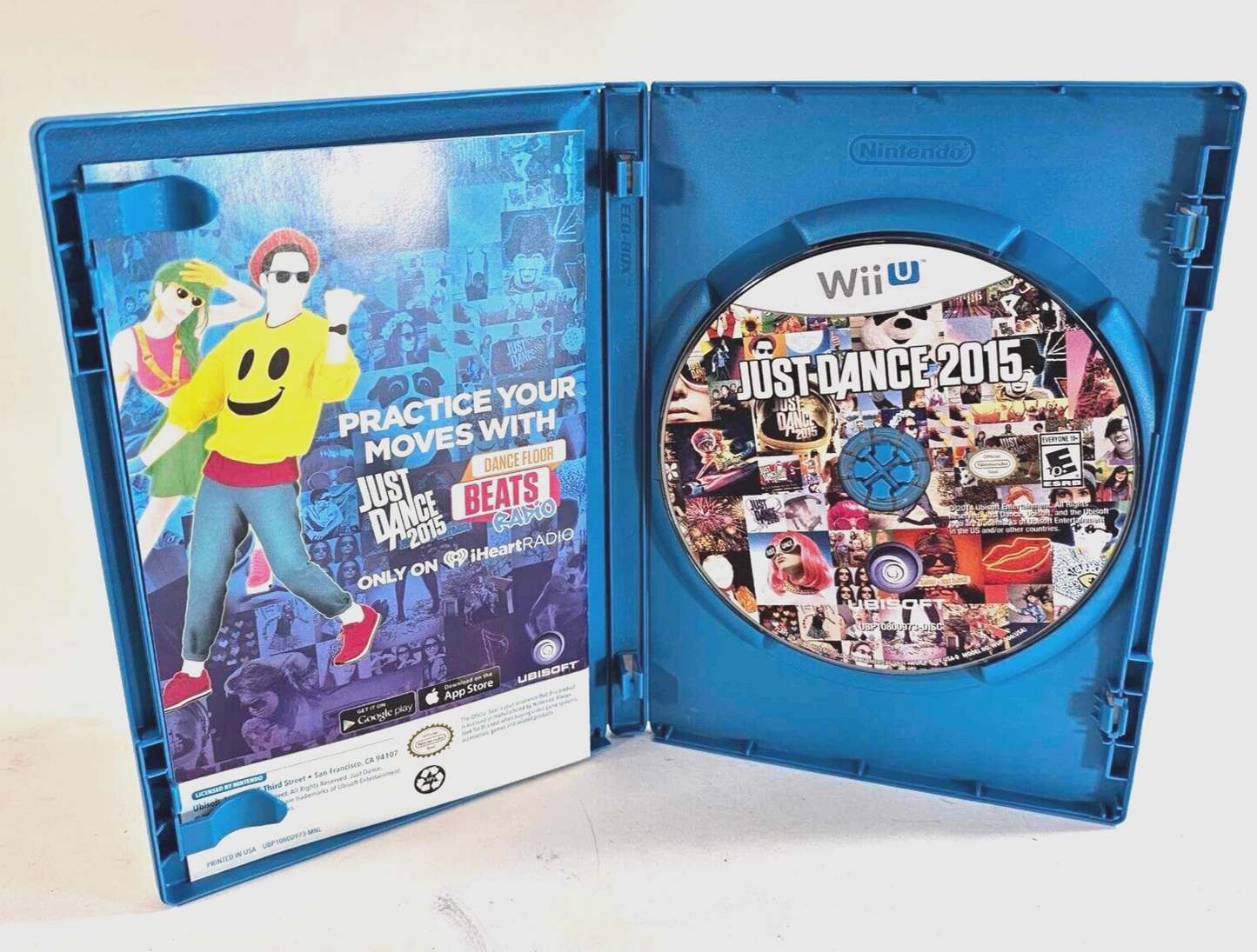 Just Dance 2015 (Nintendo Wii U, 2014) Game Case Manual - Tested