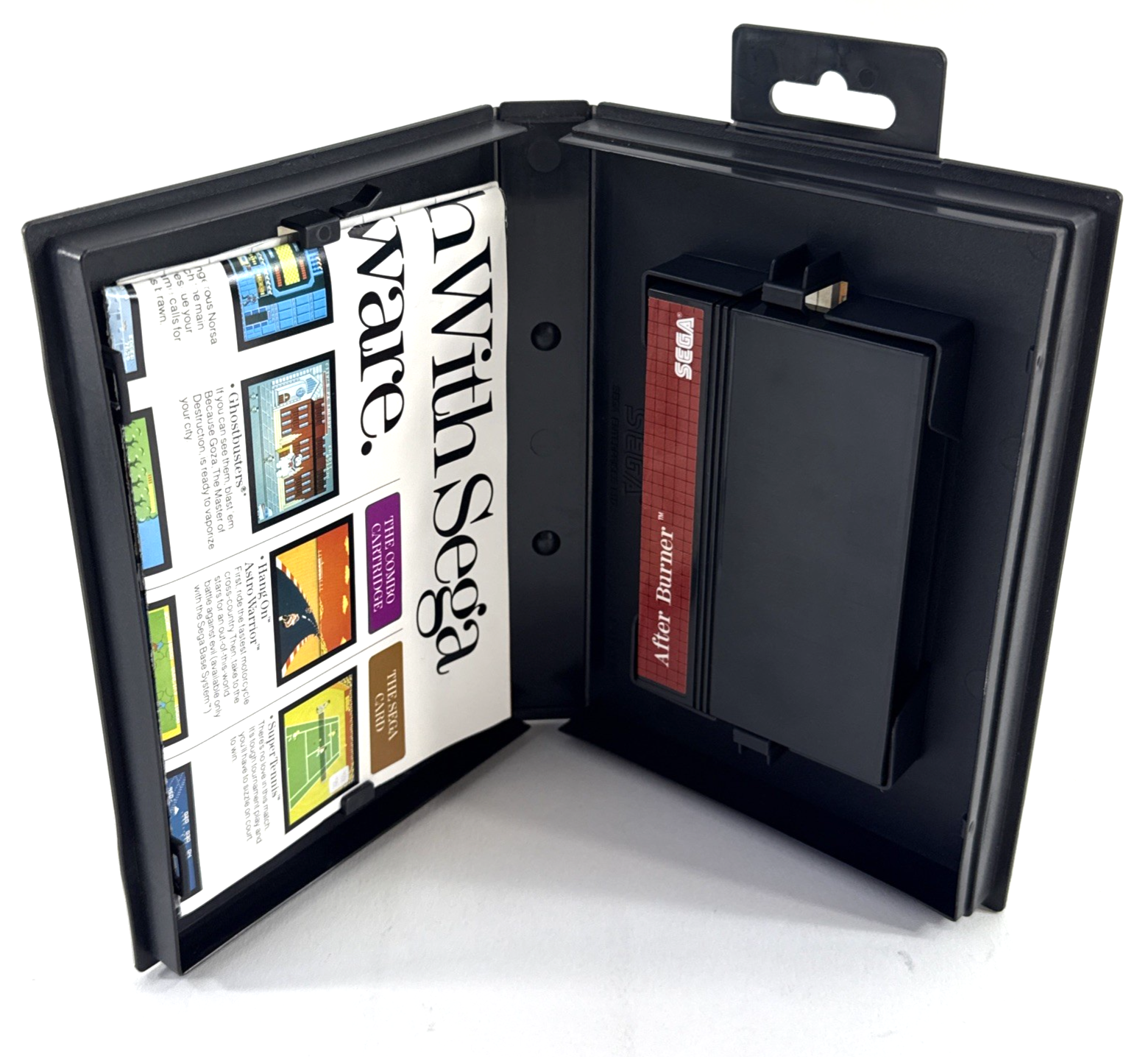 After Burner (Sega Master System, 1988) Game Case Manual Poster - Tested