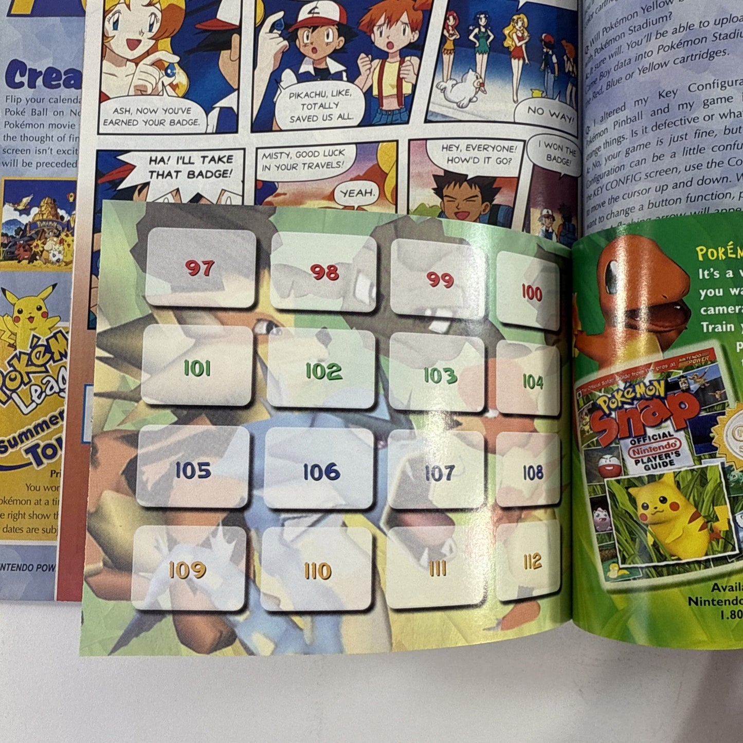 Nintendo Power Magazine Volume 123 August 1999 - Poster, Pokémon Snap Insert