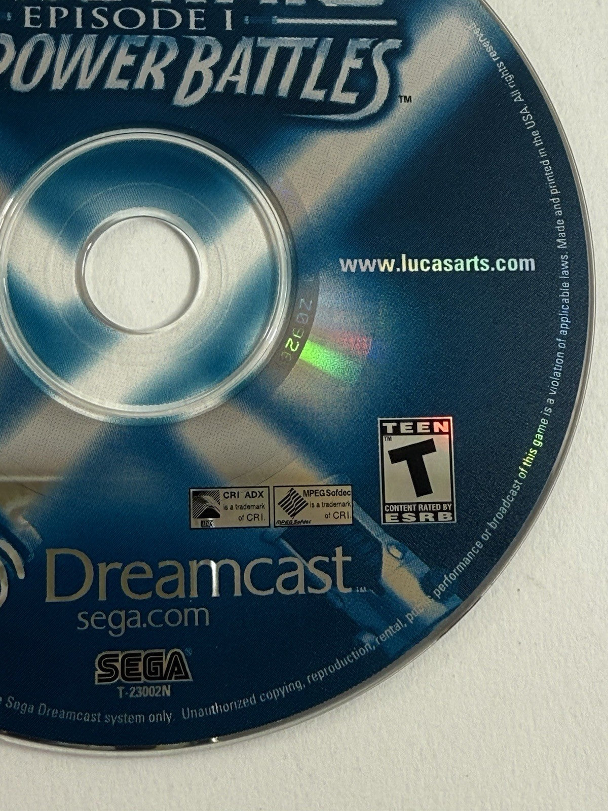 Star Wars: Episode I - Jedi Power Battles (Sega Dreamcast, 2000) Game Disc Only