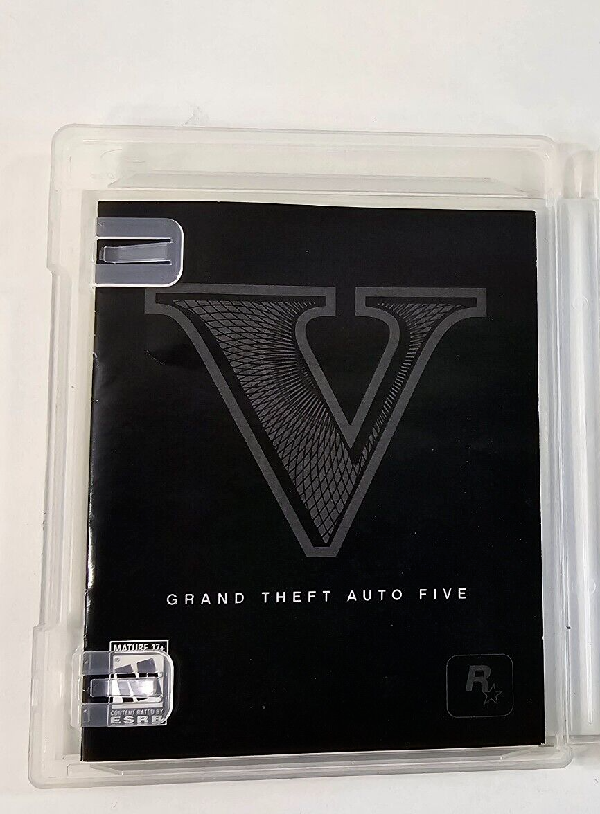 Grand Theft Auto 5 (Sony PlayStation 3, 2013) Game Case Manual - Complete/Tested
