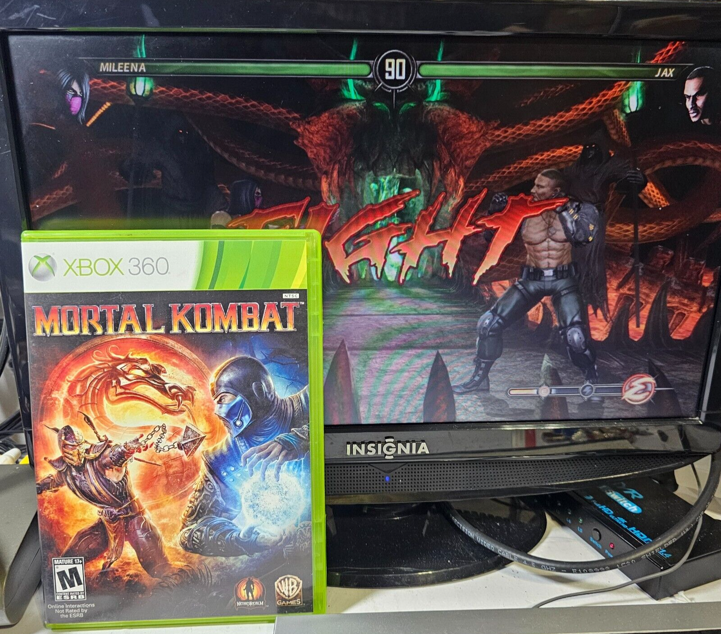 Mortal Kombat (Microsoft Xbox 360, 2010) Game Case Manual Inserts - Tested