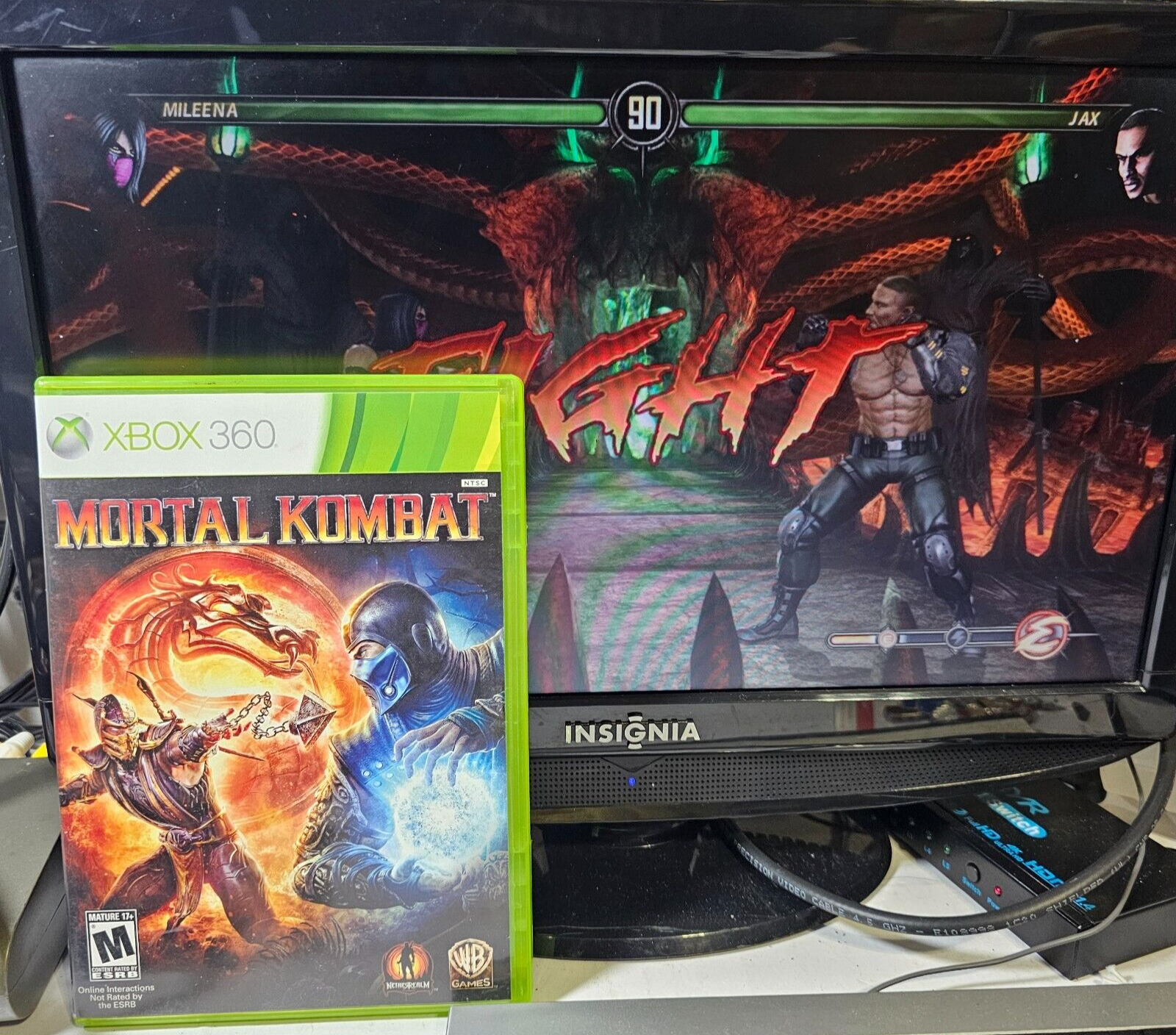 Mortal Kombat (Microsoft Xbox 360, 2010) Game Case Manual Inserts - Tested
